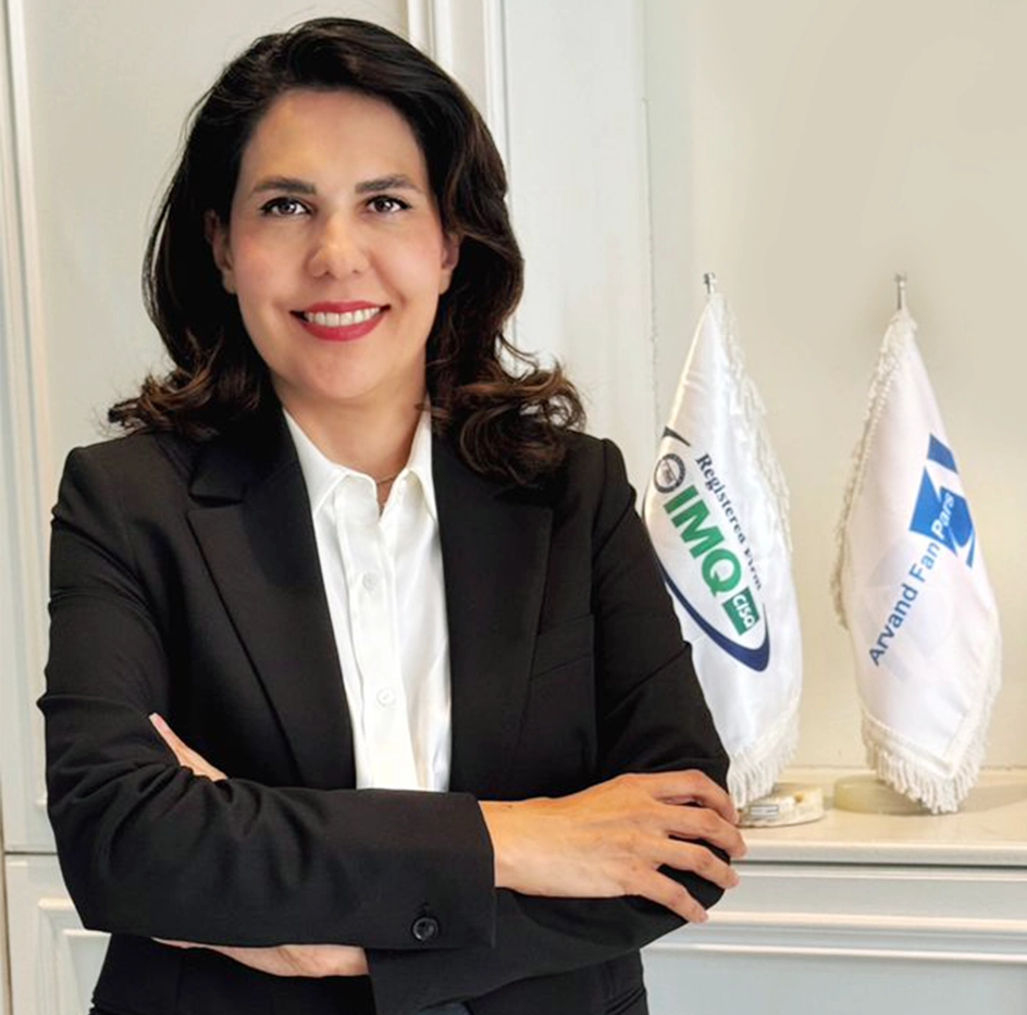 خانم مهندس آرین دلداری مدیرعامل شرکت اروندفن پارس